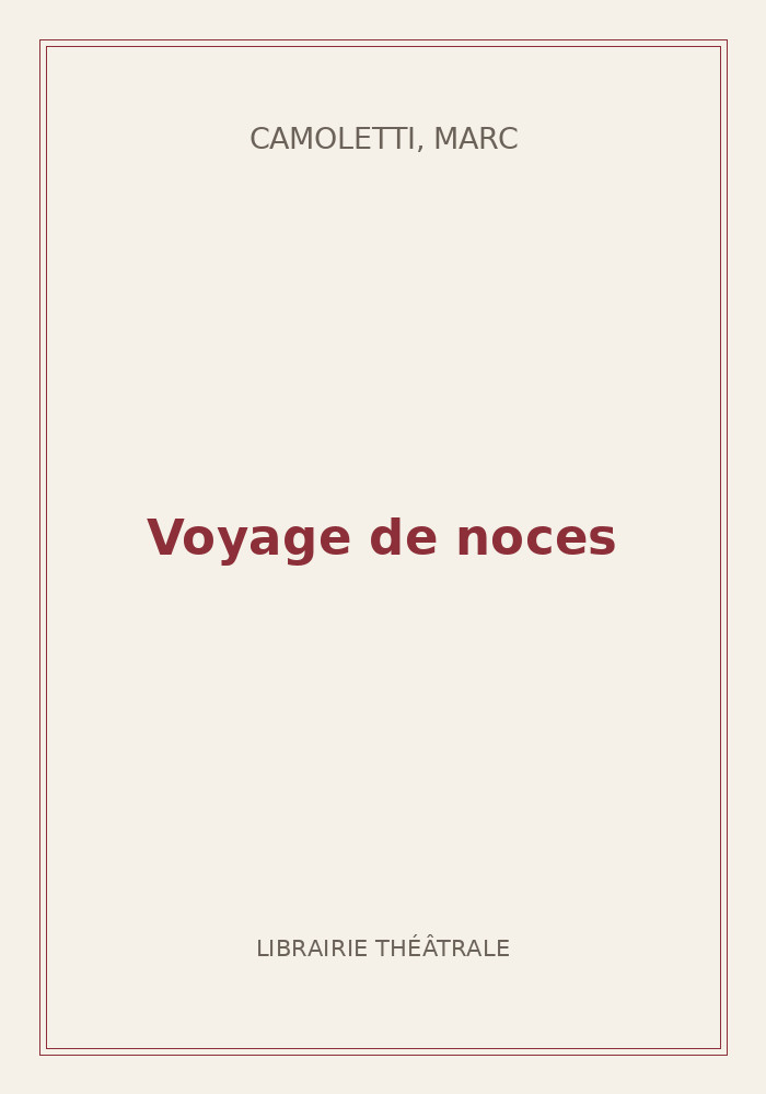 Couverture de « Voyage de noces »