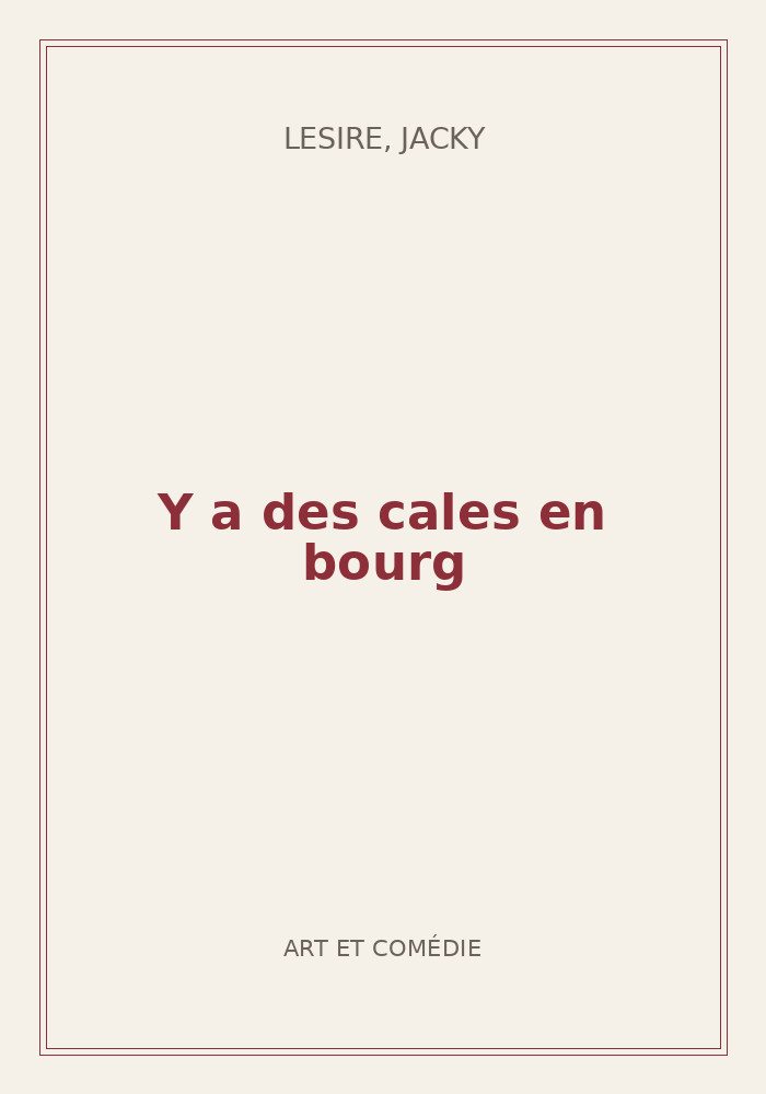 Couverture de « Y a des cales en bourg »