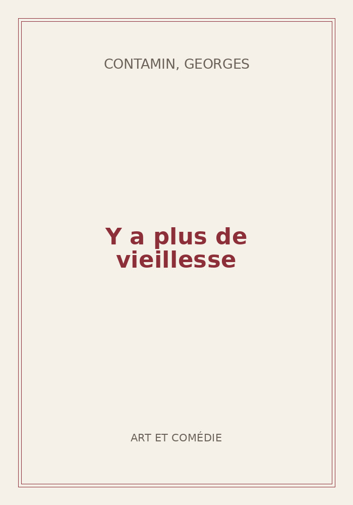 Couverture de « Y a plus de vieillesse »