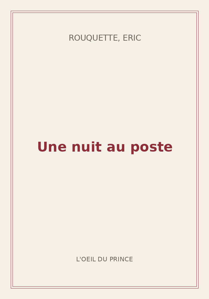 Couverture de « Une nuit au poste »