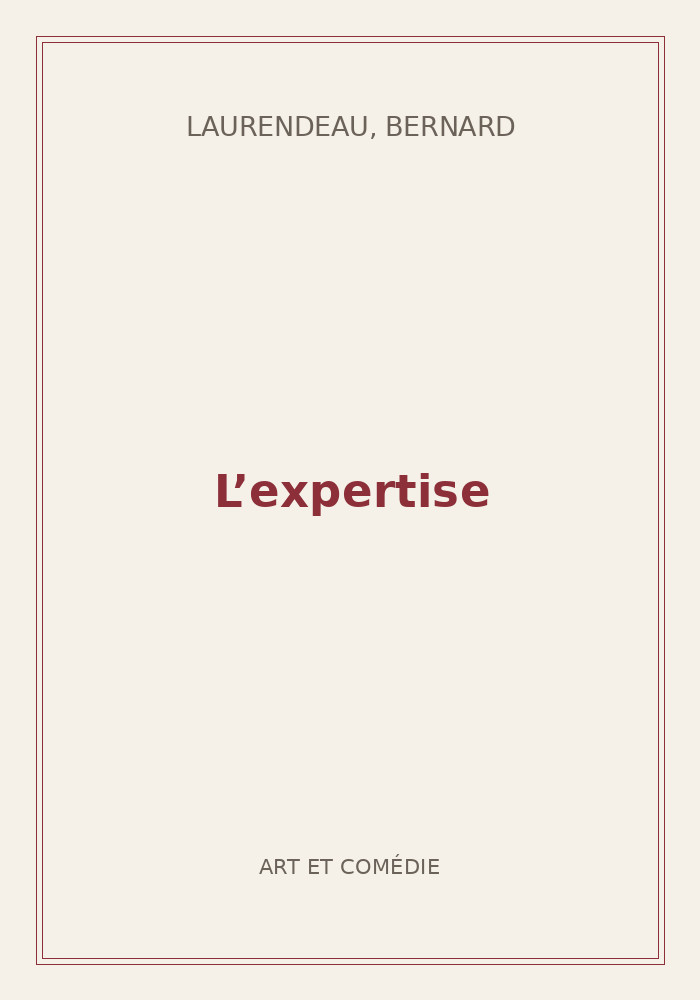 Couverture de « L’expertise »