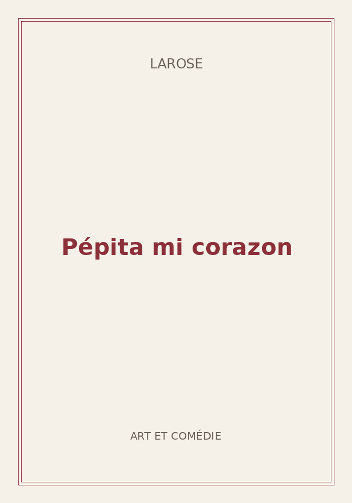 Couverture de « Pépita mi corazon »