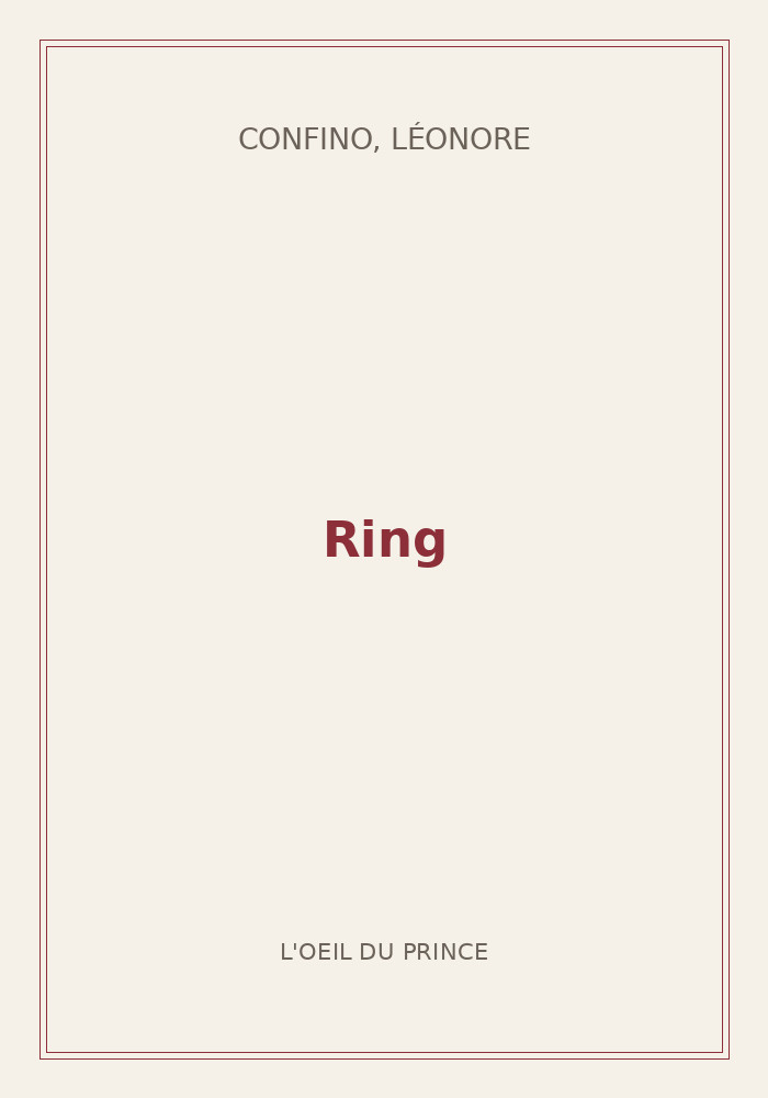 Couverture de « Ring »