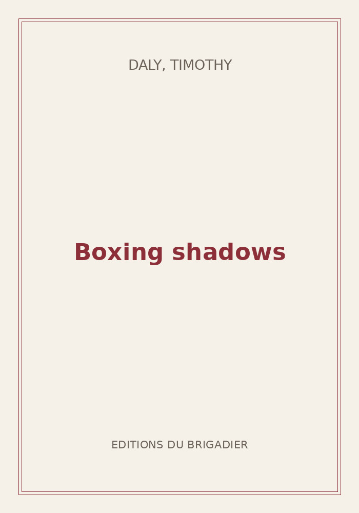 Couverture de « Boxing shadows »