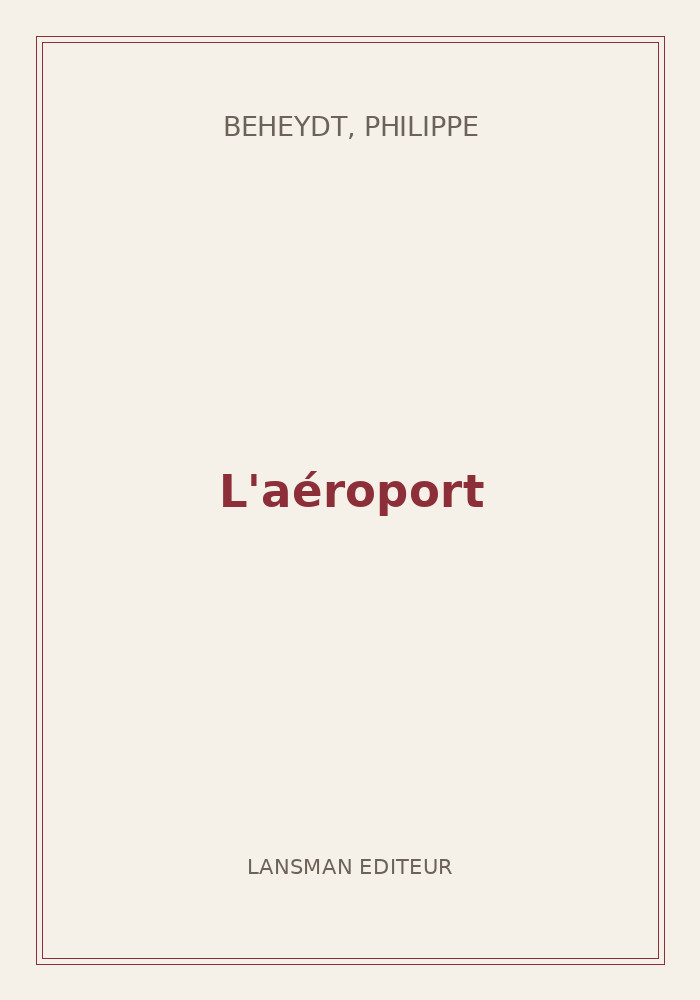 Couverture de « L'aéroport »