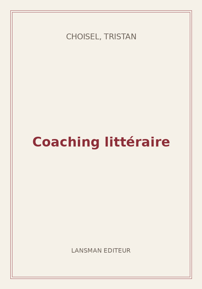 Couverture de « Coaching littéraire »