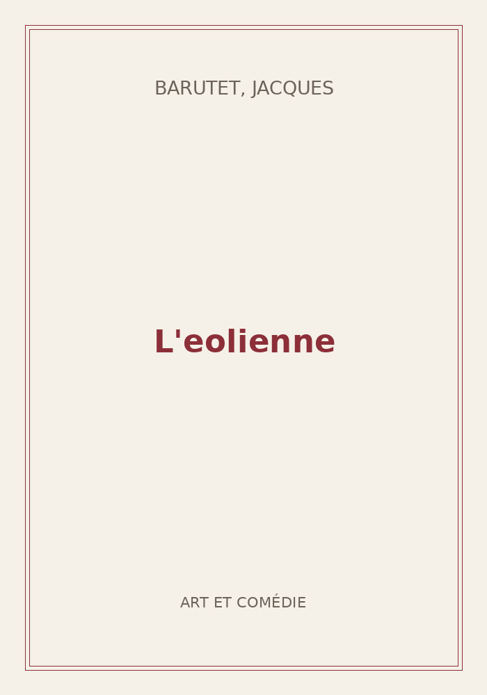 Couverture de « L'eolienne »