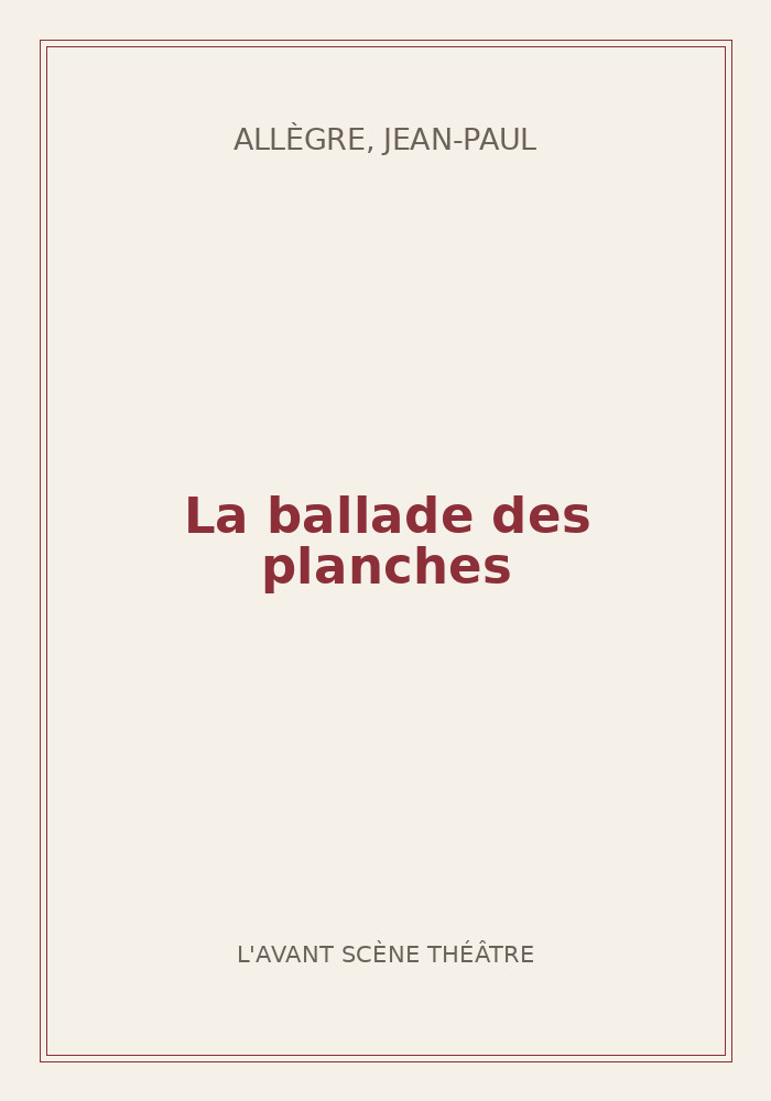 Couverture de « La ballade des planches »