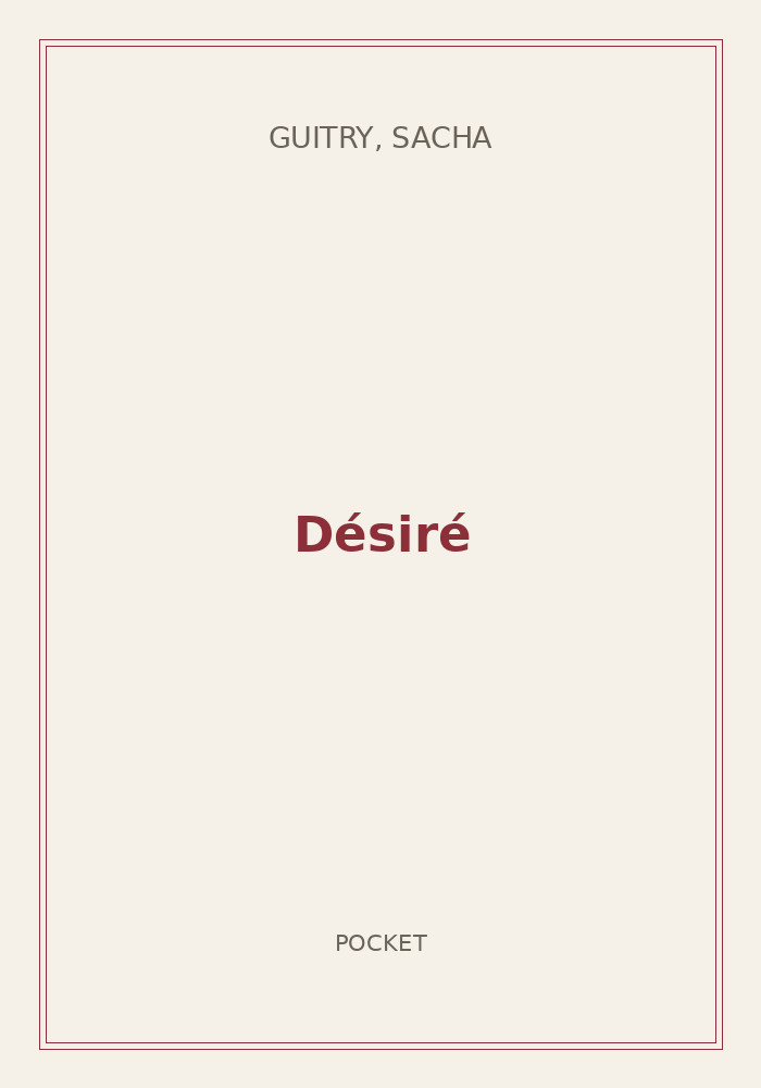 Couverture de « Désiré »