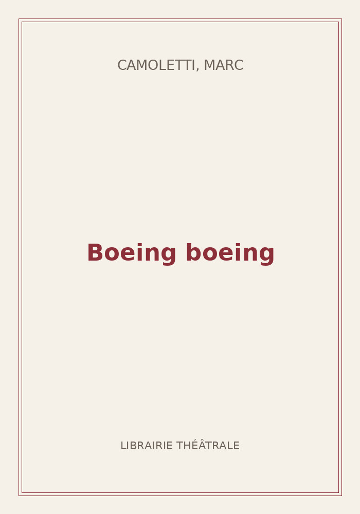 Couverture de « Boeing boeing »