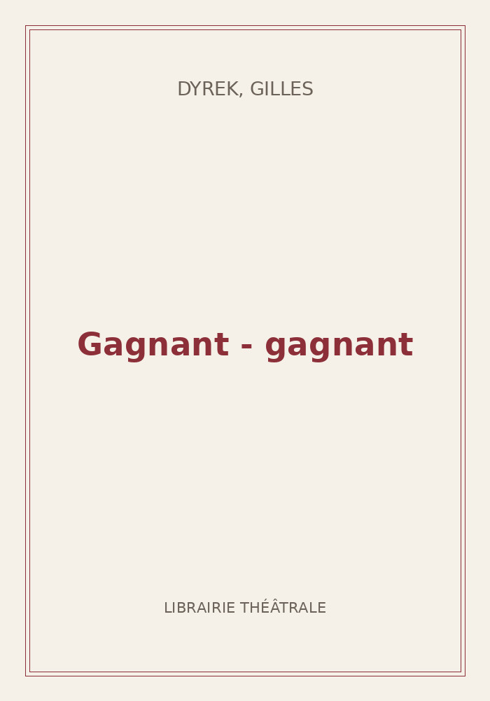 Couverture de « Gagnant - gagnant »