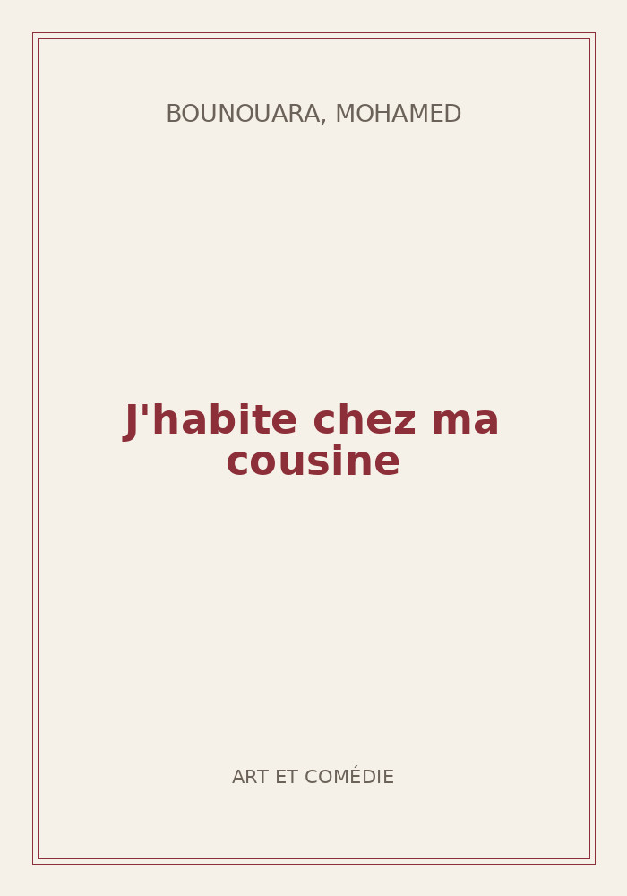Couverture de « J'habite chez ma cousine »