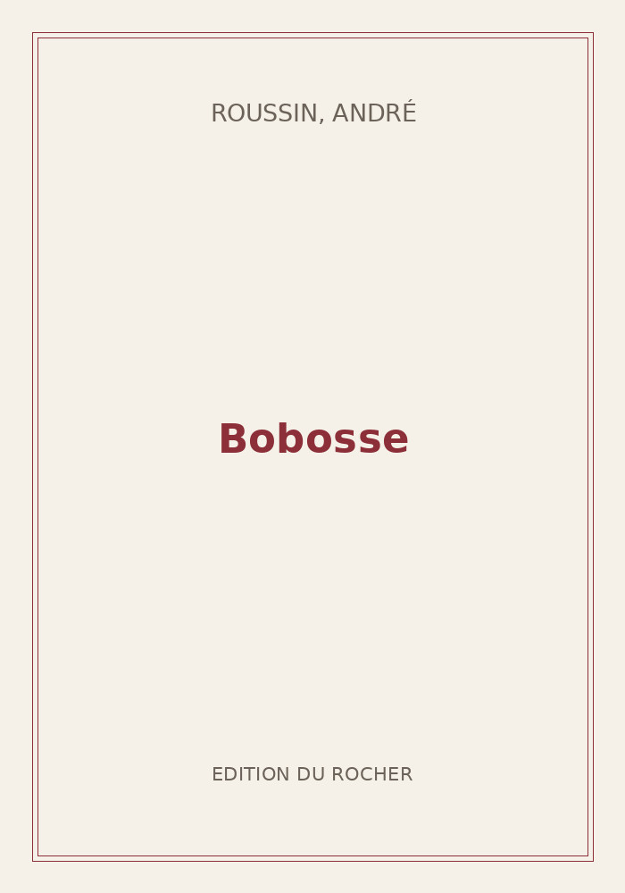 Couverture de « Bobosse »