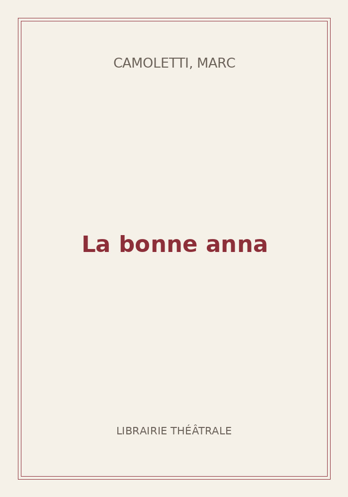 Couverture de « La bonne anna »