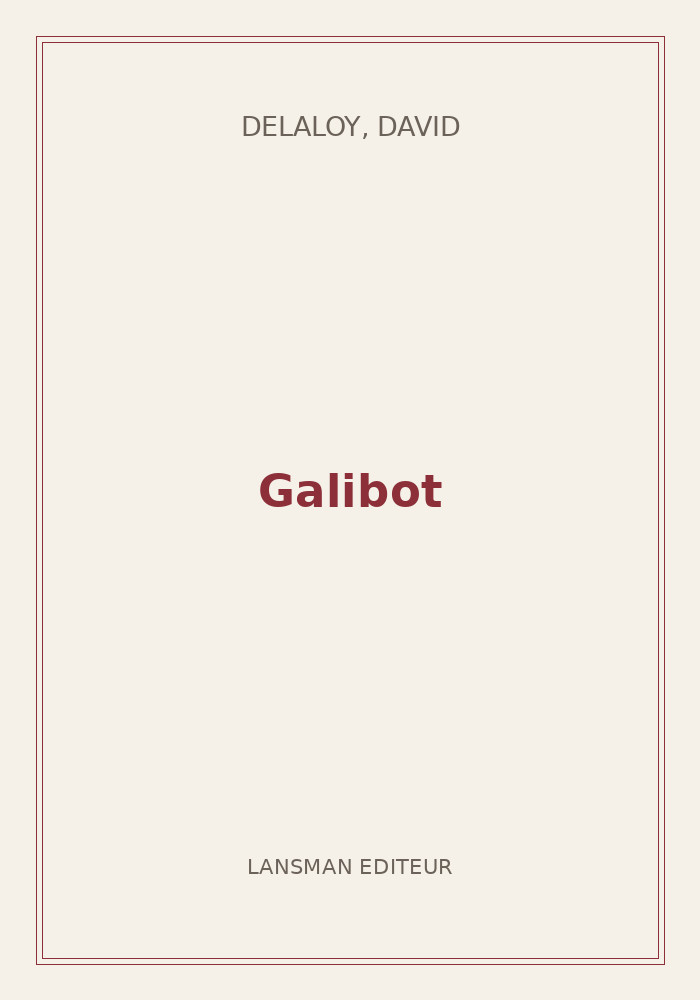 Couverture de « Galibot »