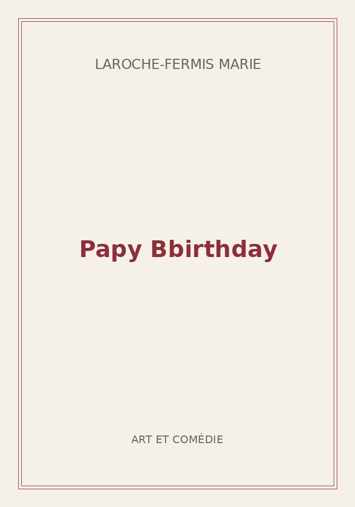 Couverture de « Papy Bbirthday »