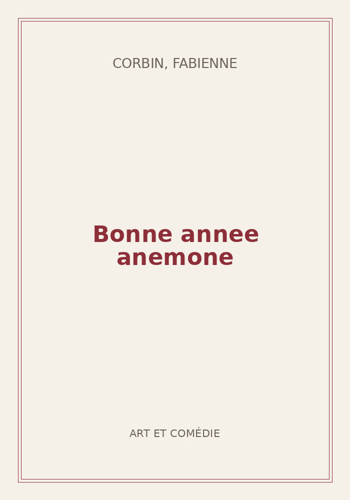 Couverture de « Bonne annee anemone »