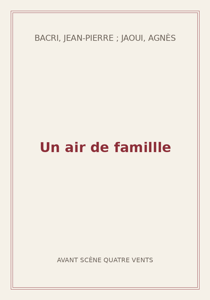 Couverture de « Un air de famillle »