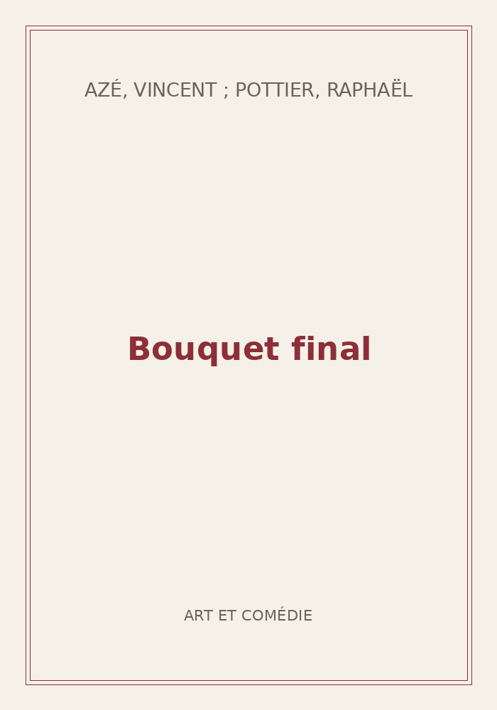 Couverture de « Bouquet final »