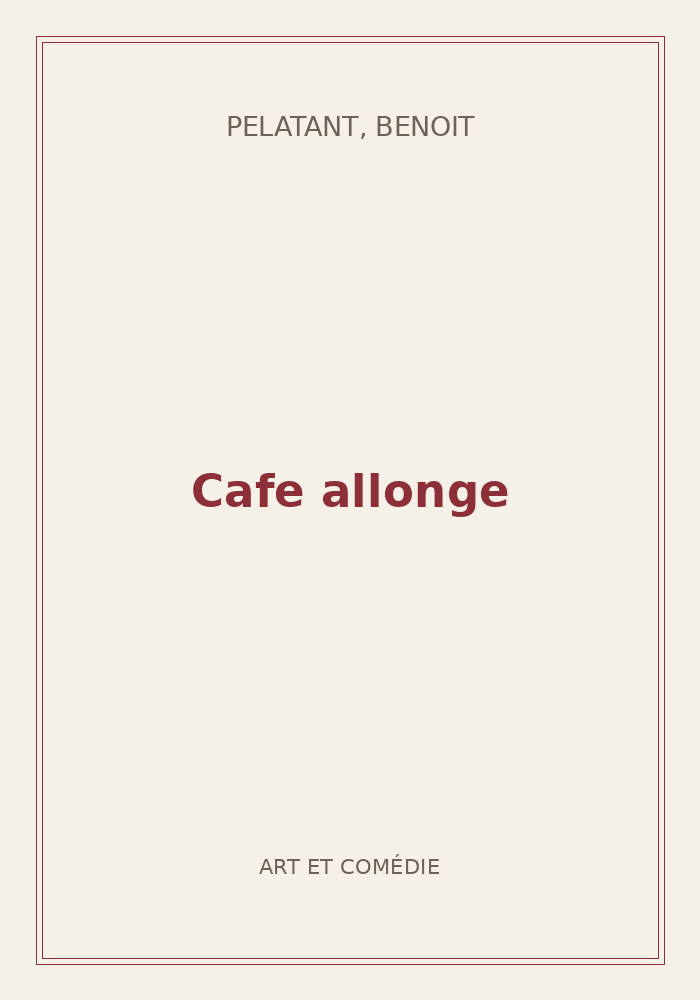 Couverture de « Cafe allonge »