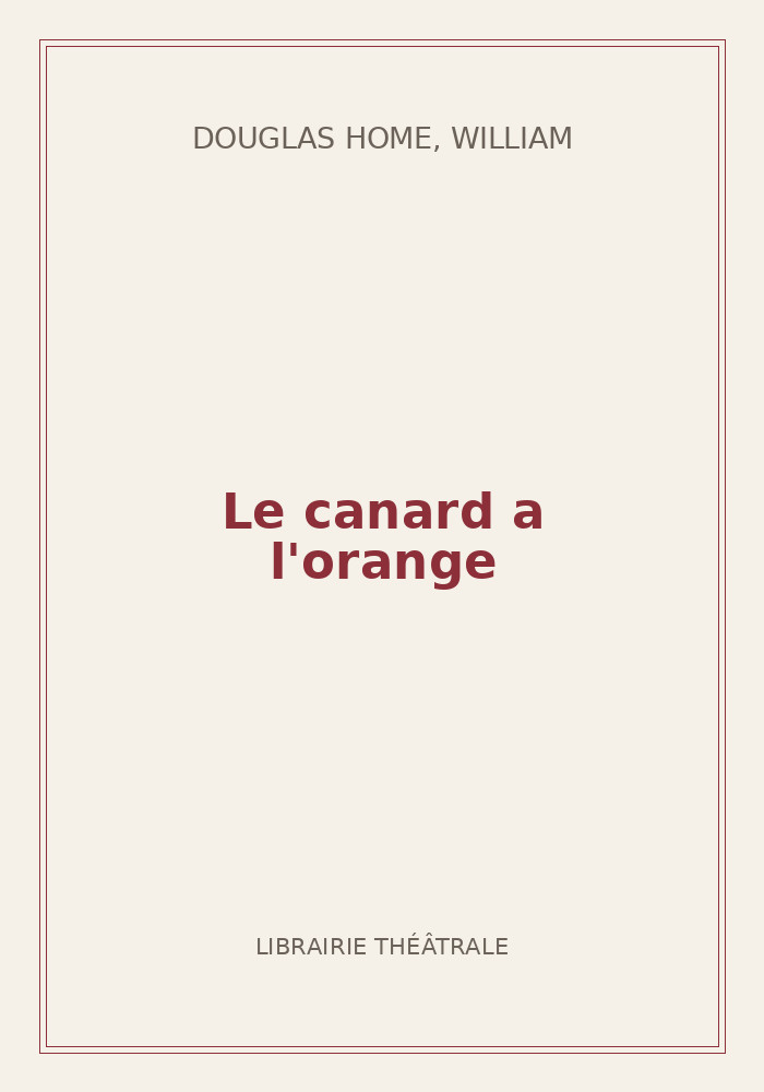 Couverture de « Le canard a l'orange »
