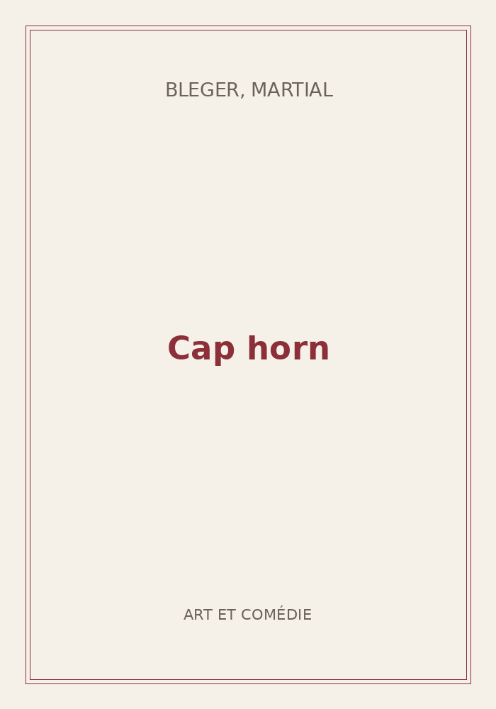 Couverture de « Cap horn »