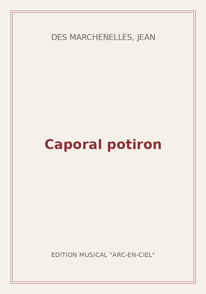 Couverture de « Caporal potiron »