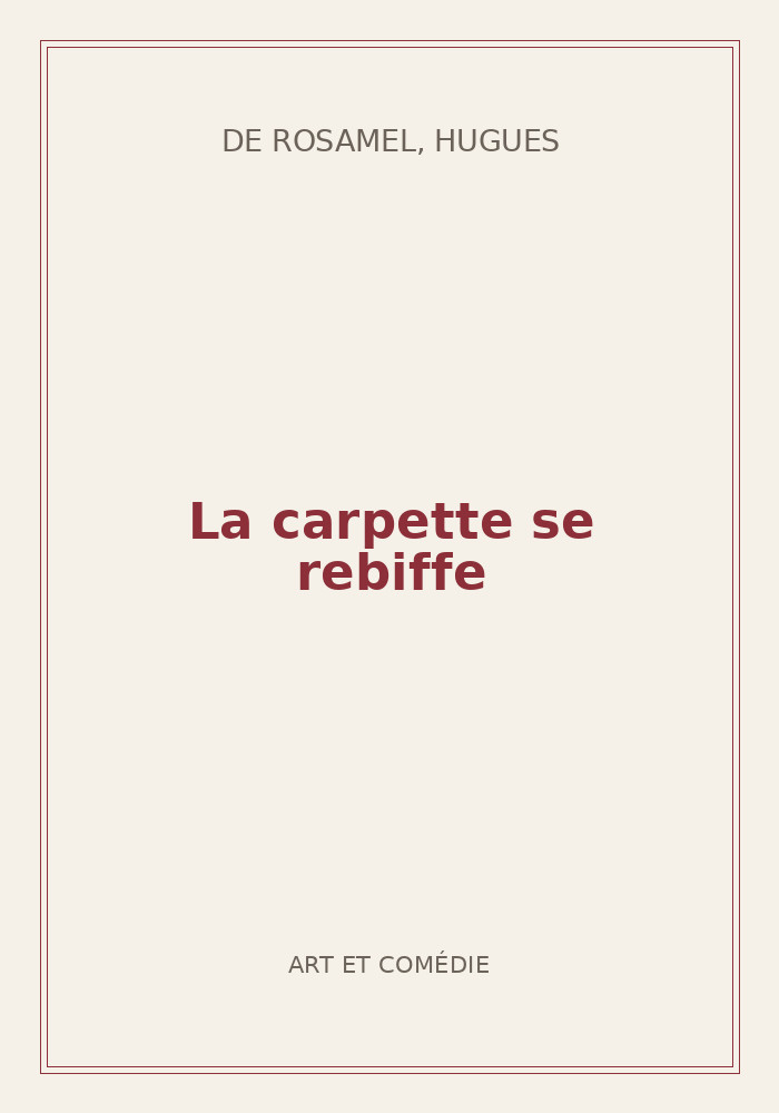 Couverture de « La carpette se rebiffe »