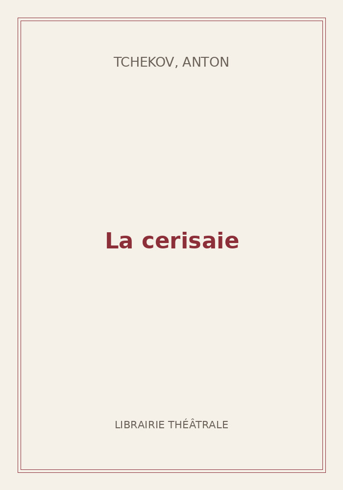 Couverture de « La cerisaie »