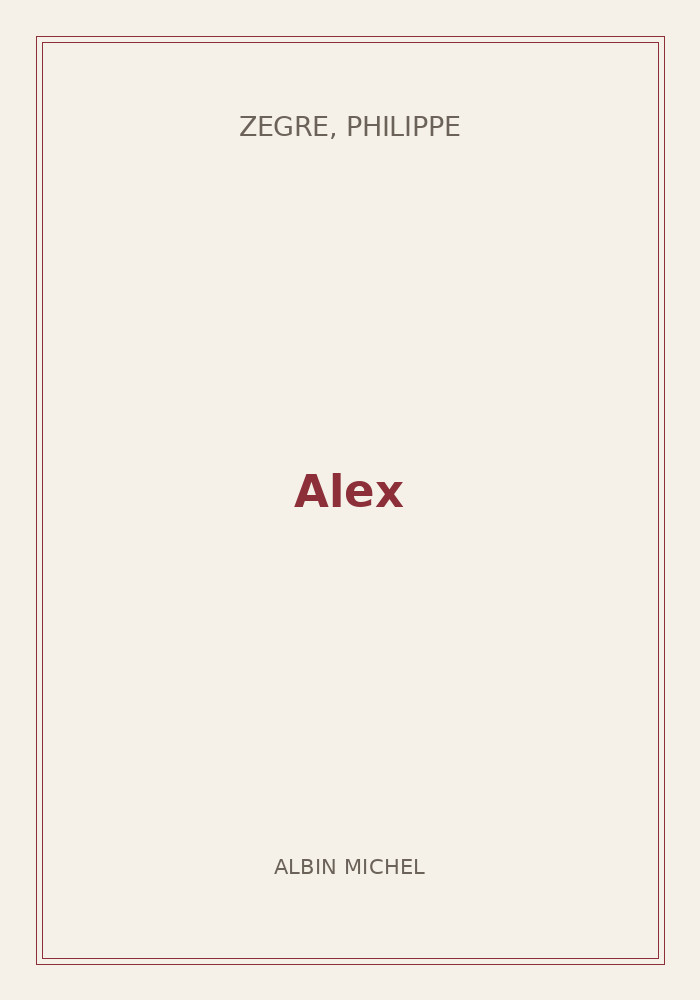 Couverture de « Alex »