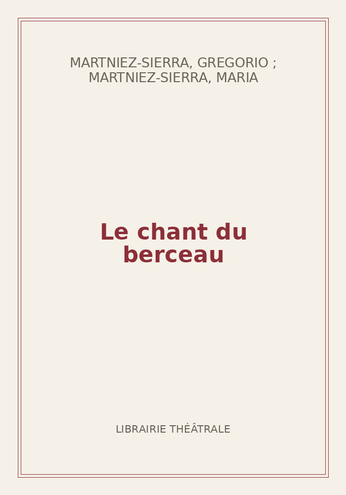 Couverture de « Le chant du berceau »