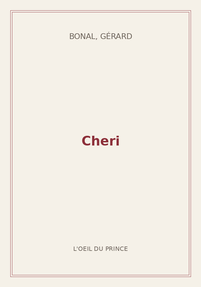 Couverture de « Cheri »