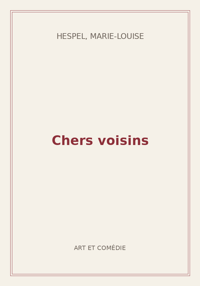 Couverture de « Chers voisins »