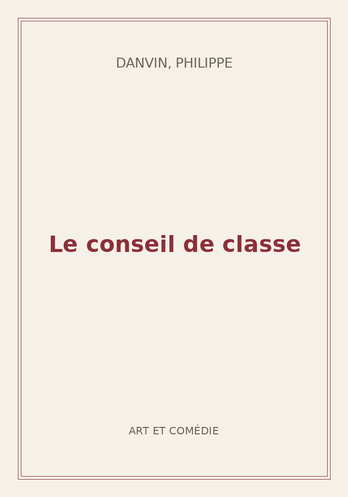 Couverture de « Le conseil de classe »