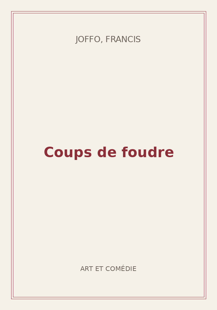 Couverture de « Coups de foudre »