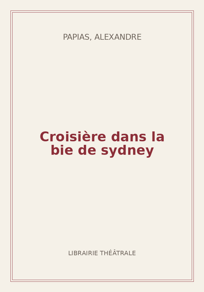 Couverture de « Croisière dans la bie de sydney »