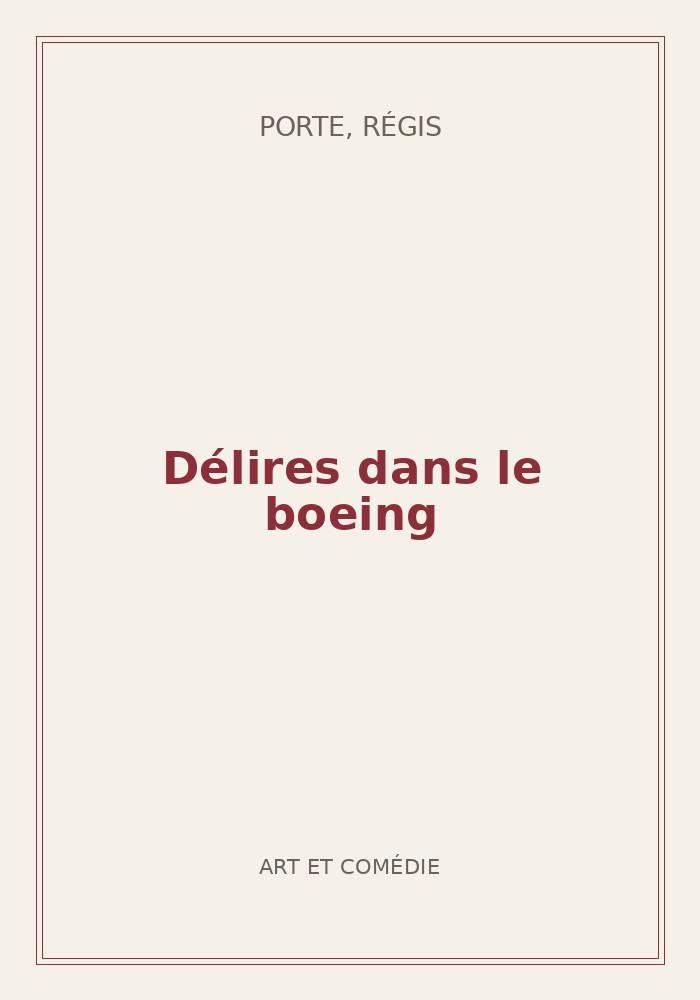 Couverture de « Délires dans le boeing »