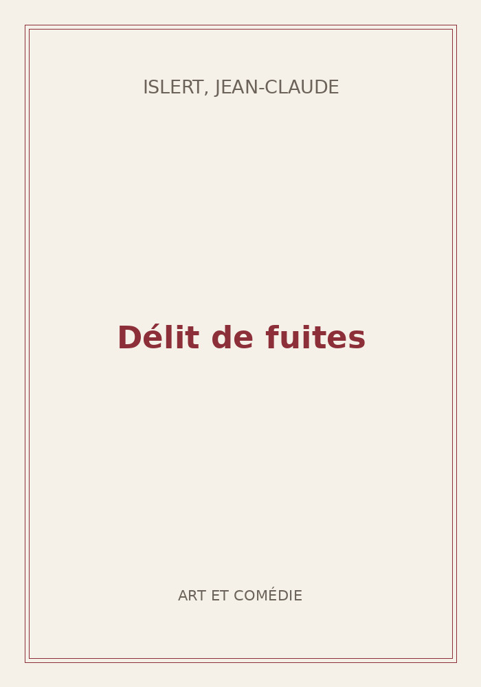 Couverture de « Délit de fuites »