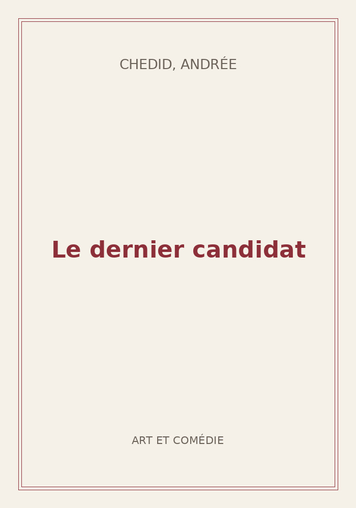 Couverture de « Le dernier candidat »