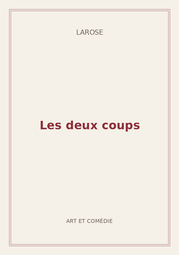 Couverture de « Les deux coups »