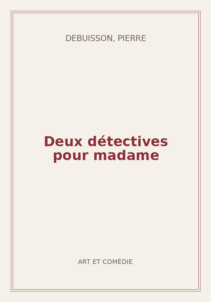 Couverture de « Deux détectives pour madame »