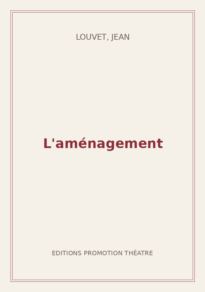 Couverture de « L'aménagement »