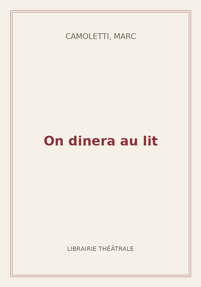 Couverture de « On dinera au lit »