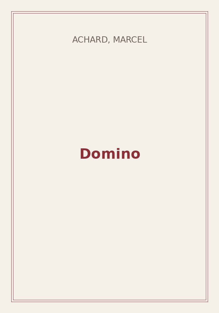 Couverture de « Domino »