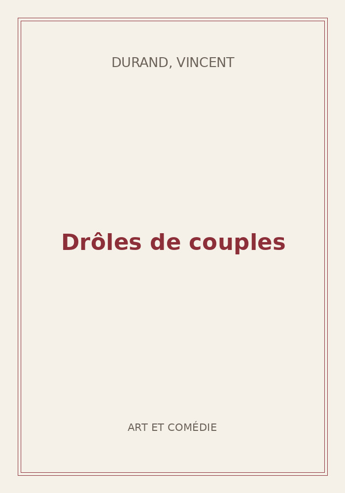 Couverture de « Drôles de couples »