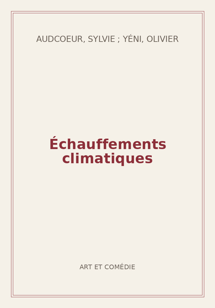 Couverture de « Échauffements climatiques »
