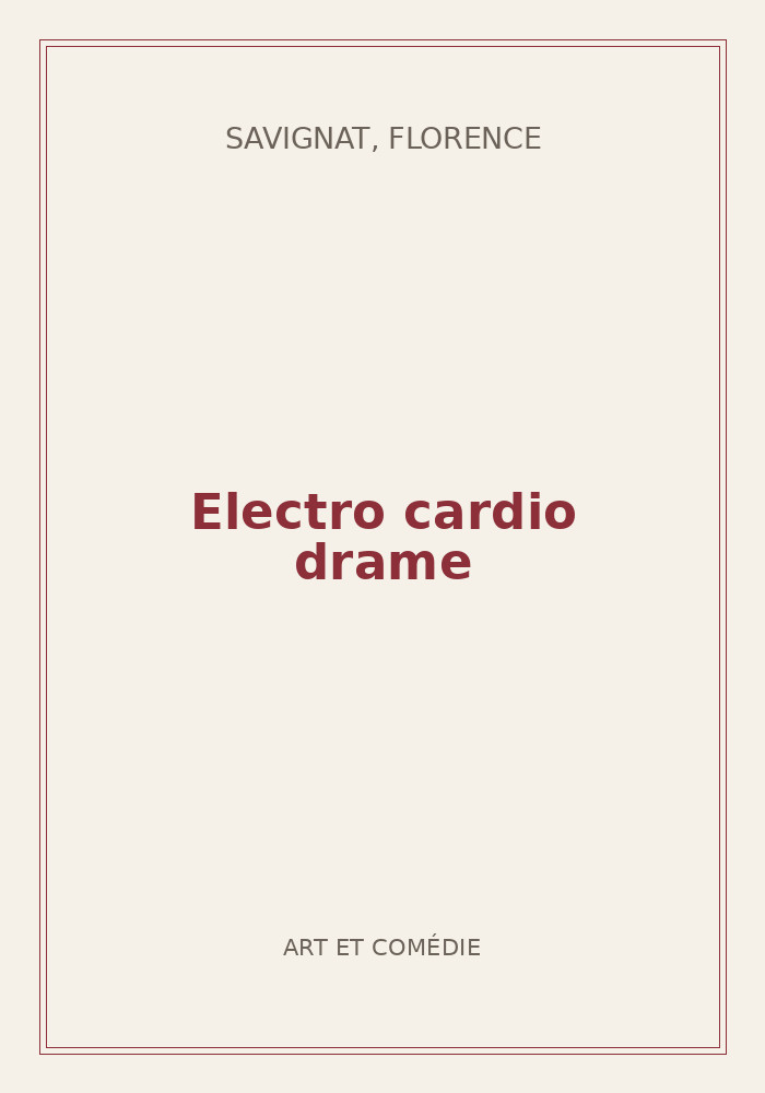 Couverture de « Electro cardio drame »