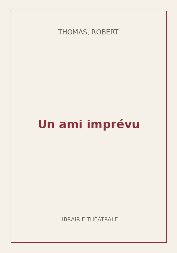 Couverture de « Un ami imprévu »