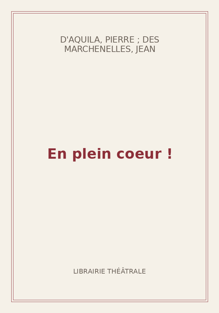 Couverture de « En plein coeur ! »