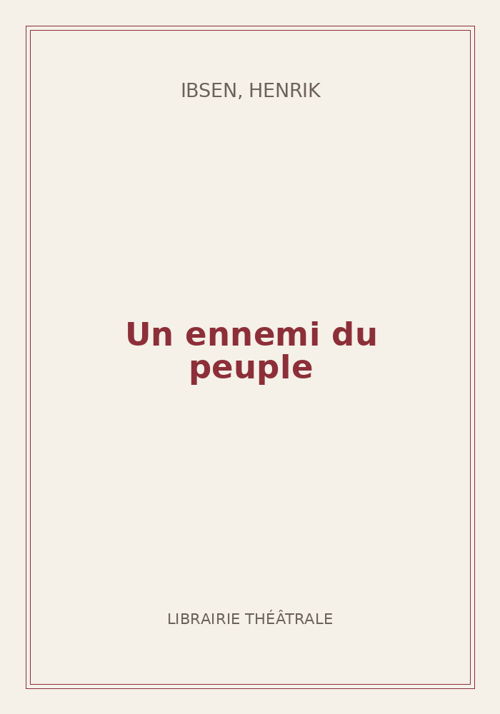 Couverture de « Un ennemi du peuple »